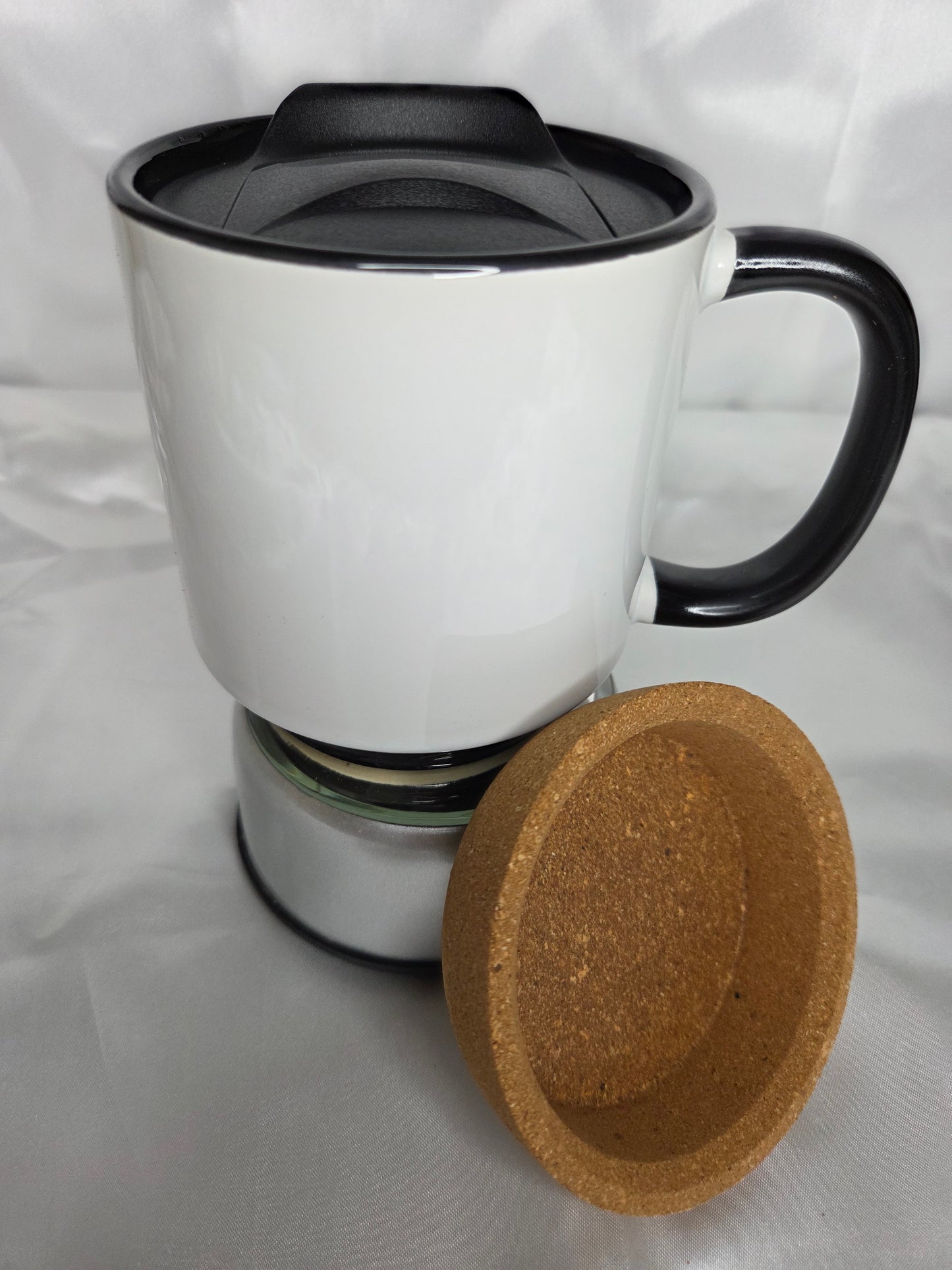 Custom ceramic mug - black handle