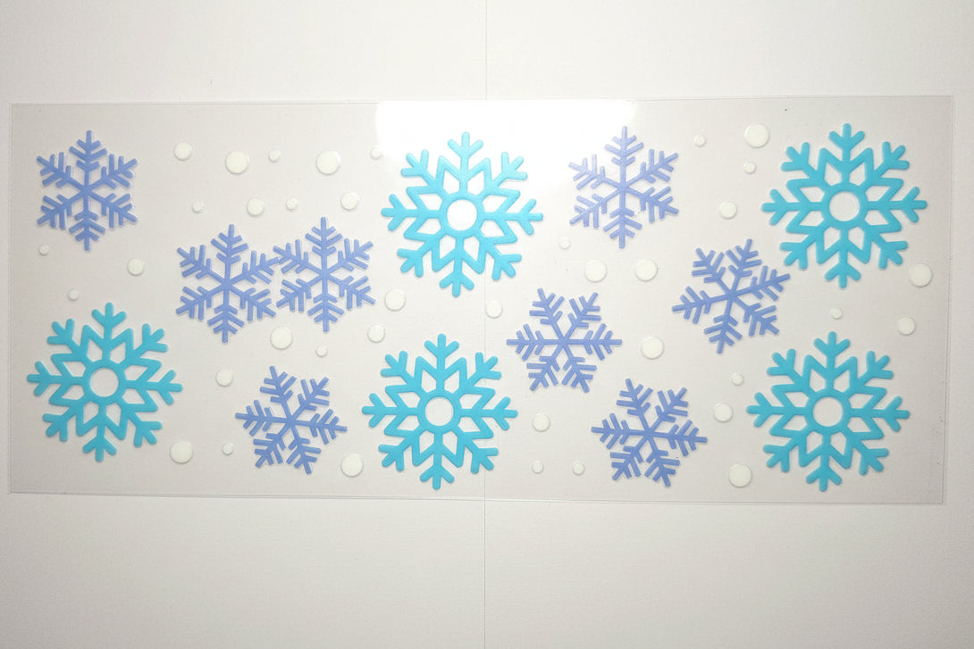 D WINTER - UV DTF 9.5 - Snowflakes