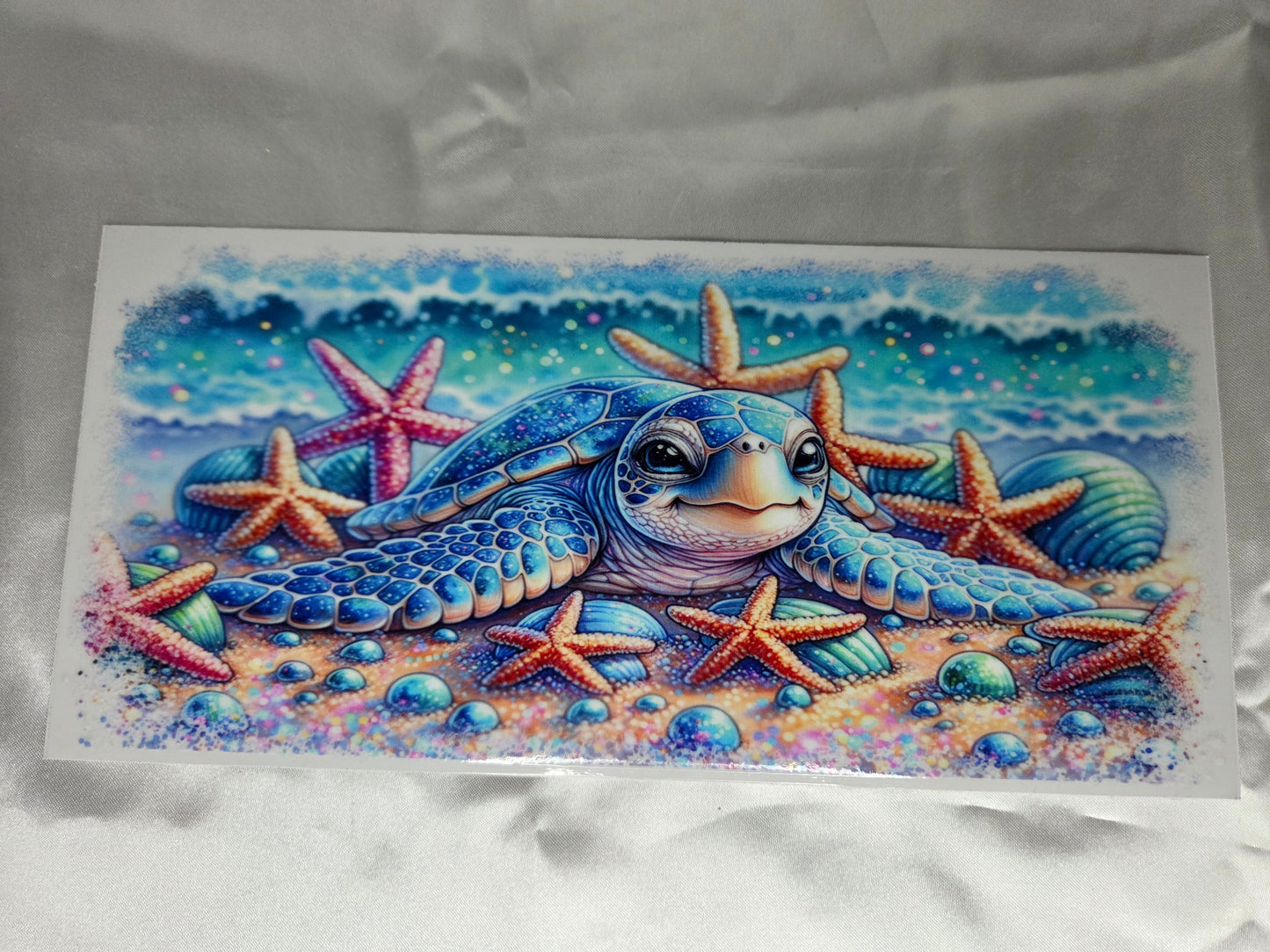 D Beach - UV DTF 9.5 -Sea Turtle & Starfish