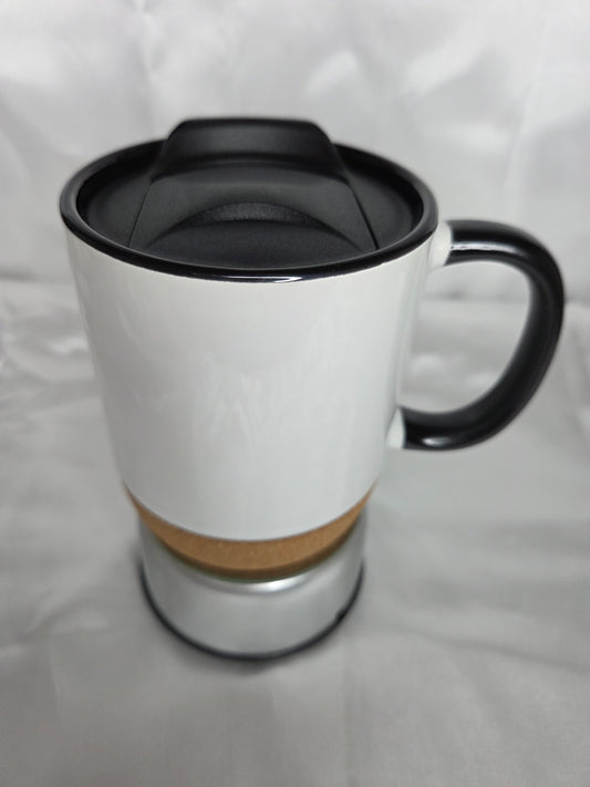 Custom ceramic mug - black handle