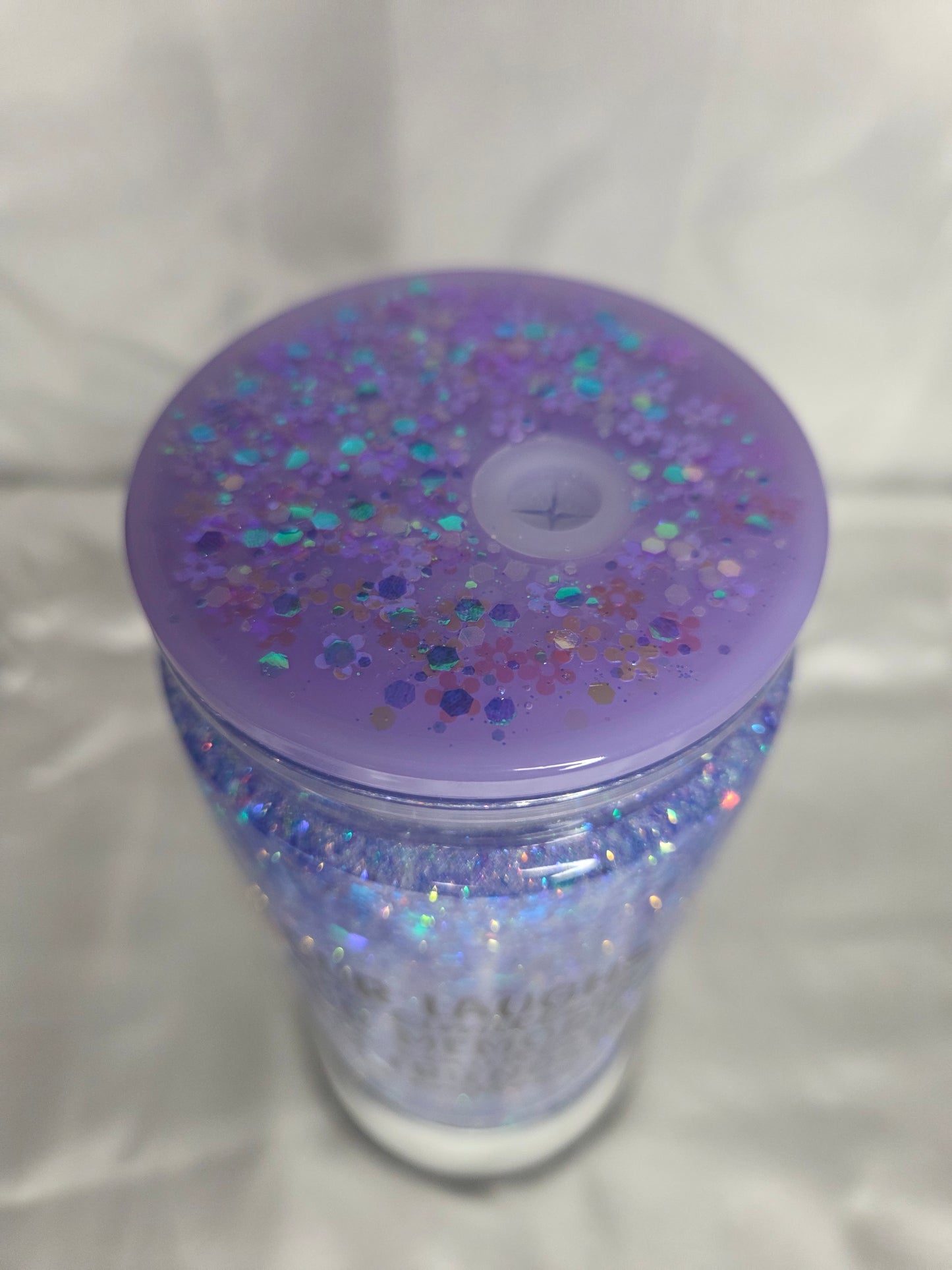 Pre-made Snowglobe acrylic Tumbler - Friendship