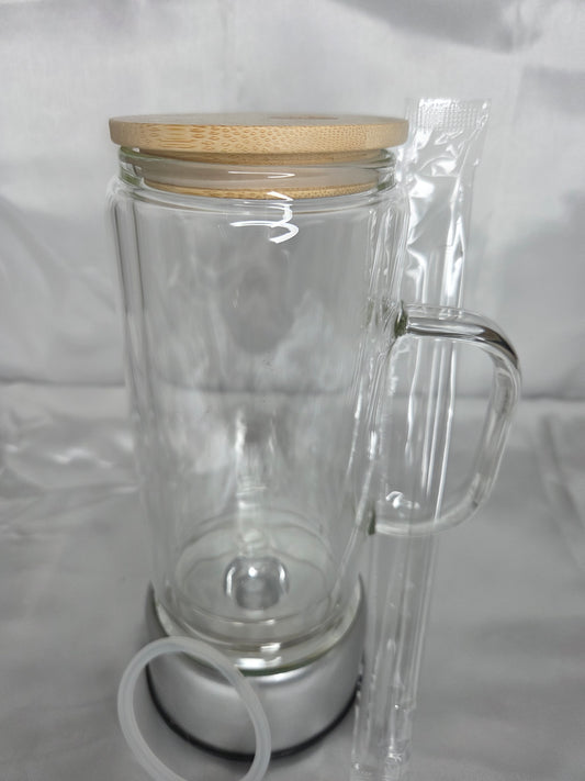 Custom Snowglobe glass mug