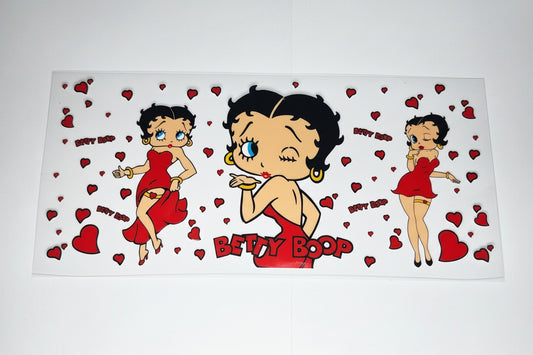 D Misc - UV DTF 9.5 - Betty Boop Eye Wink w/kiss