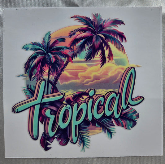 UV DTF 4 x 5 - tropical #20