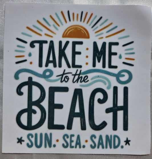 UV DTF 4 x 5 - Take me to the Beach #4