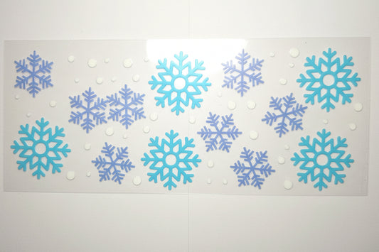 D WINTER - UV DTF 9.5 - Snowflakes