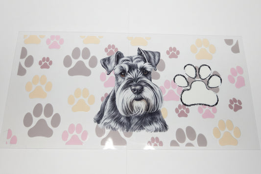 D Animals - UV DTF 9.5 - Terrier paw prints