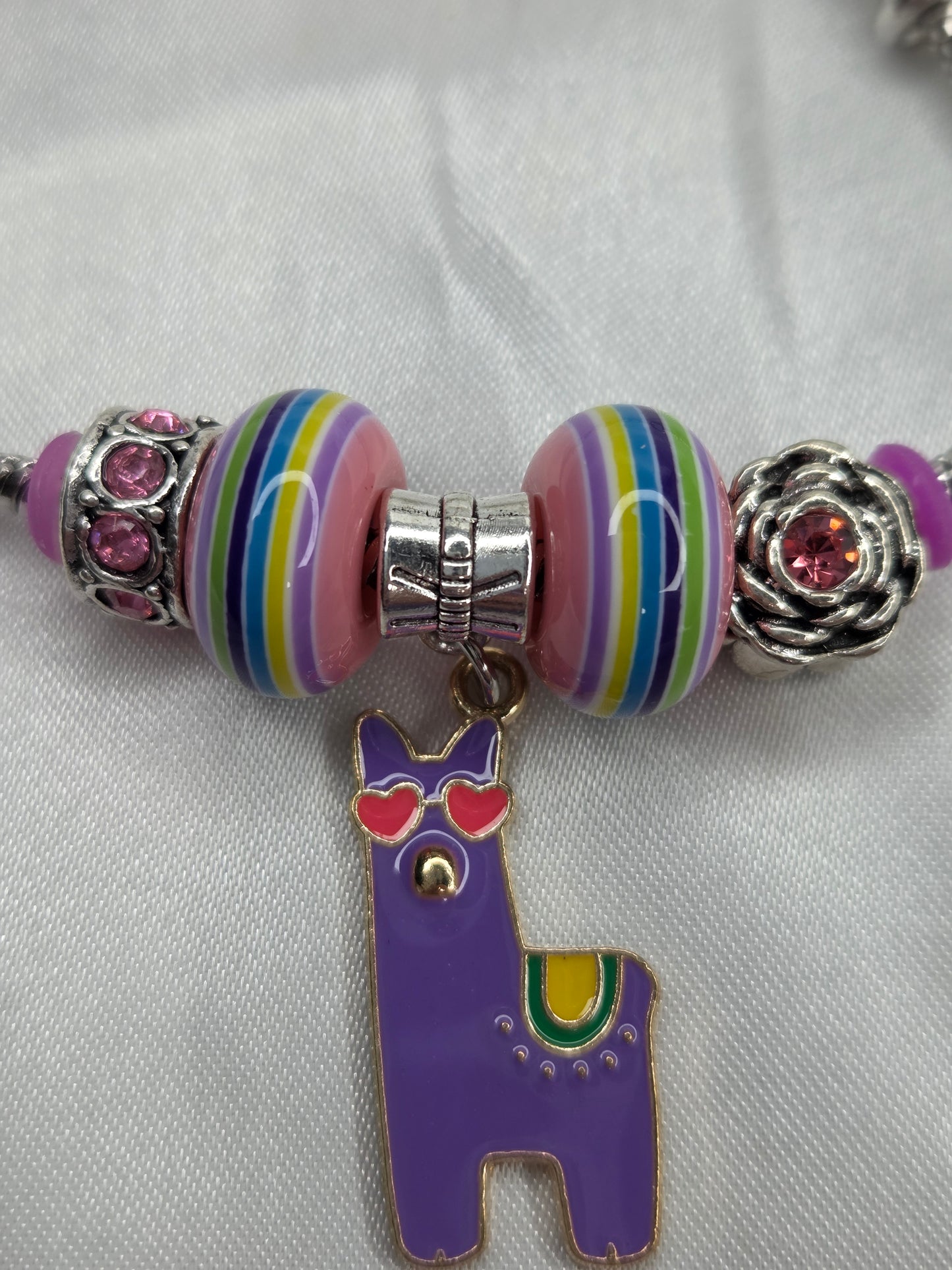 Bracelet - Kids 8" Purple Llama