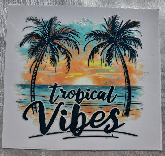 UV DTF 4 x 5 - Tropical Vibes #13