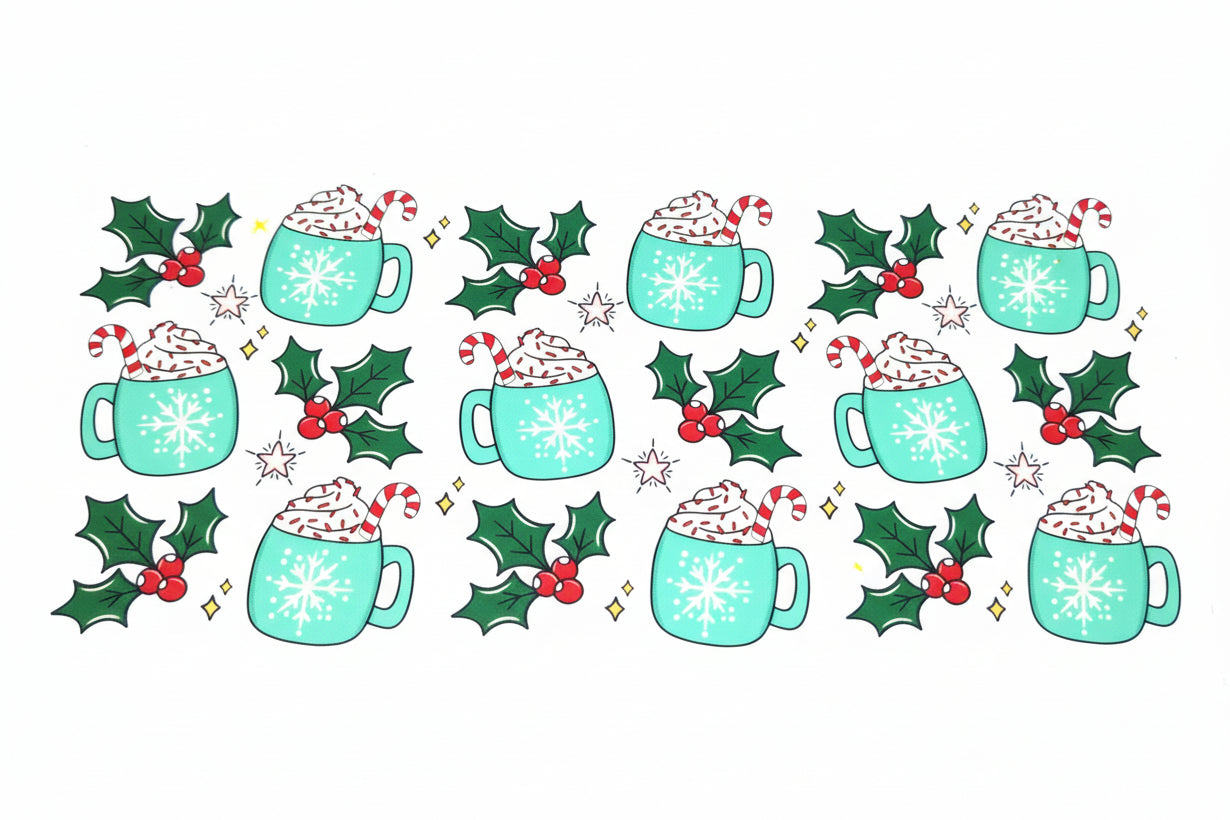 D Christmas - UV DTF 9.5 - Hotcoco mugs