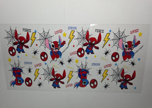 D KIDS - UV DTF 9.5 - Stitch Spiderman