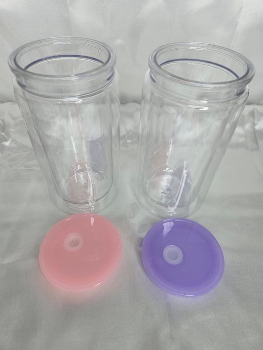 Custom Snowglobe acrylic Tumbler