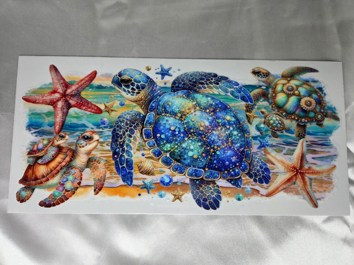 D Beach - UV DTF 9.5 - Turtle Family