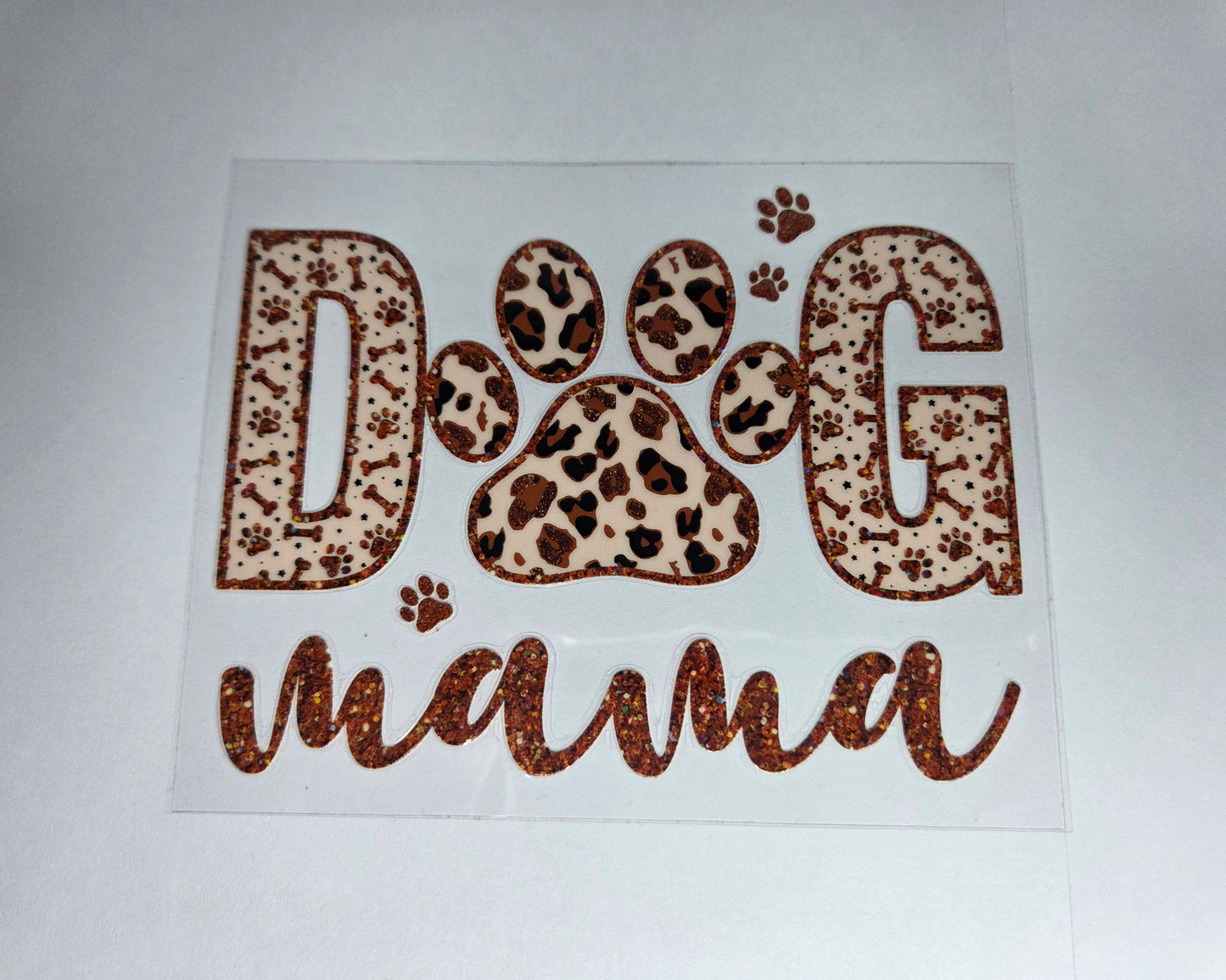 UV DTF 4 x 4 - Dog mama/brown